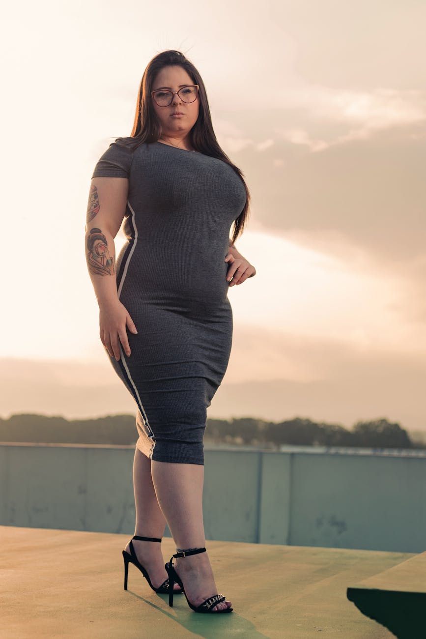 Woman standing tall in her new identity — confident and grounded