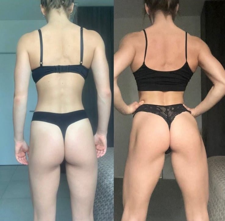 Client full body transformation result