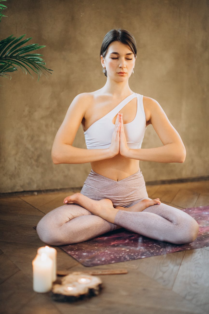Woman meditating — alignment